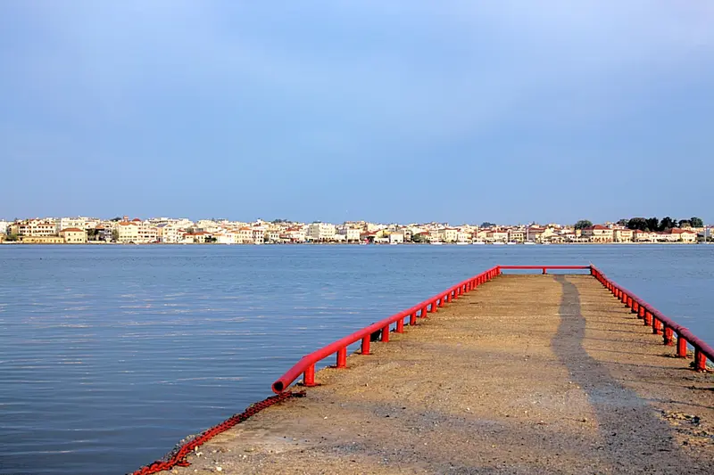 The channel at Aktio, looking across to Preveza, near Cleopatra Marina.