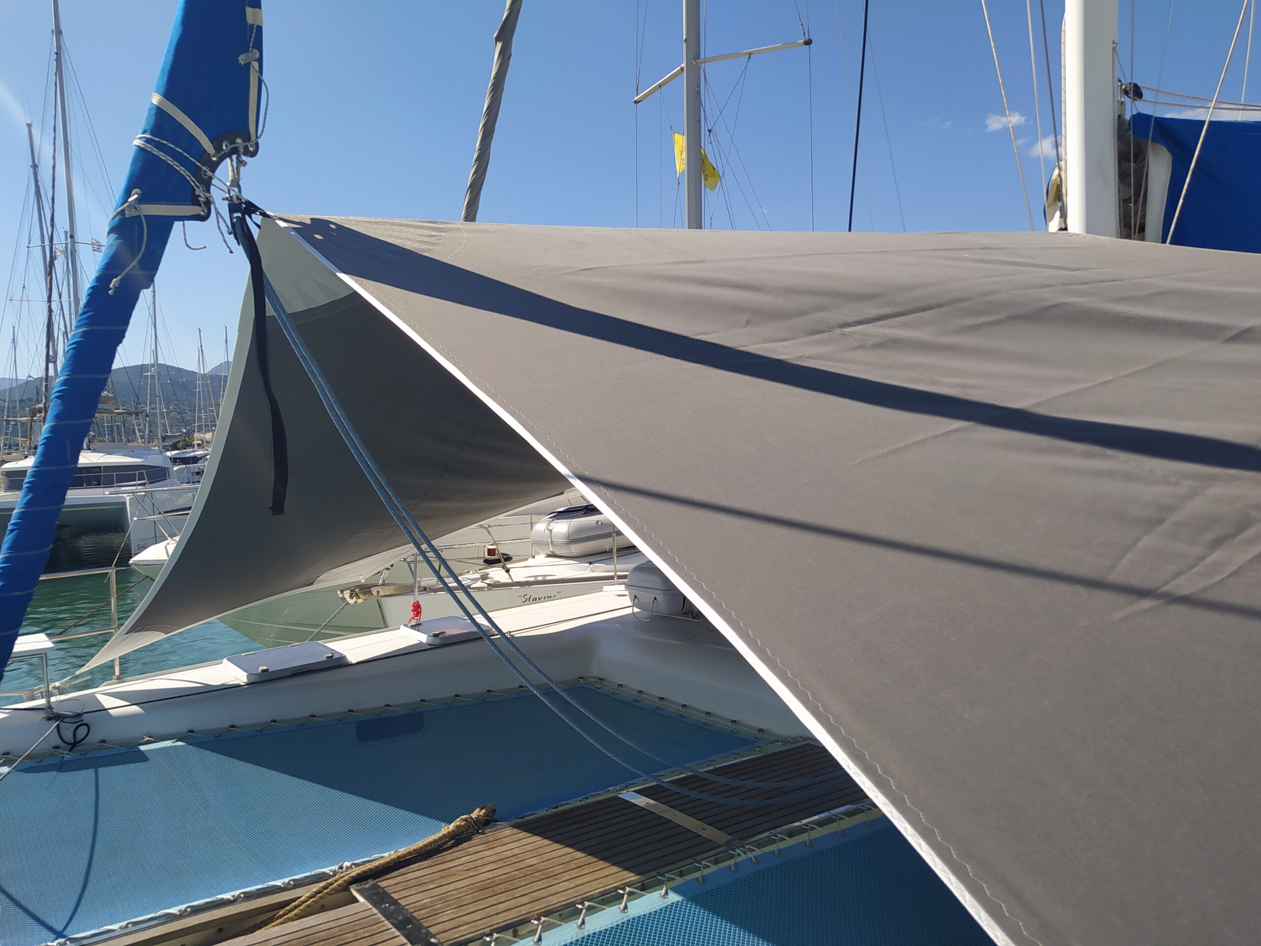 Yacht shade sail, photograph 4