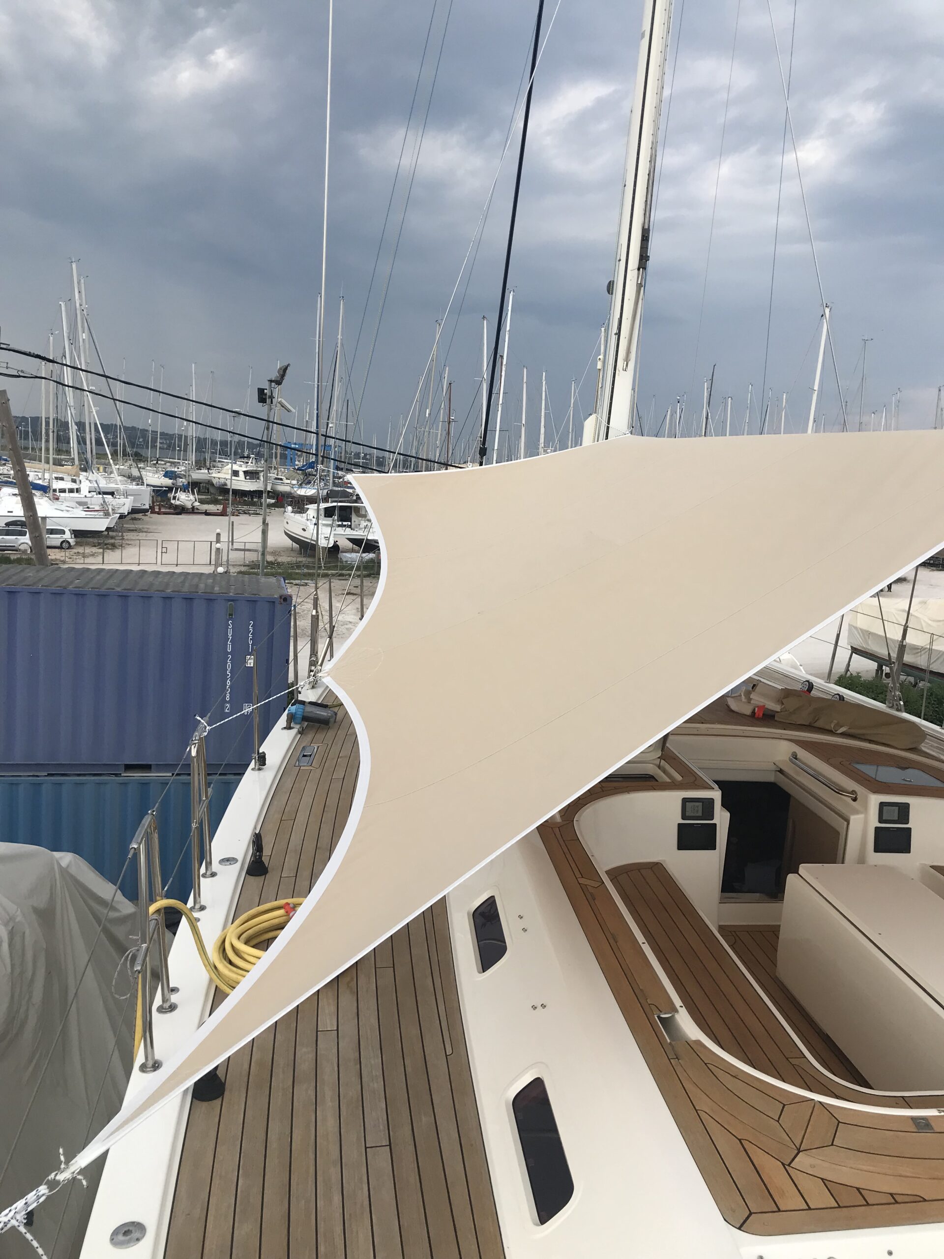 Yacht shade sail, photograph 9