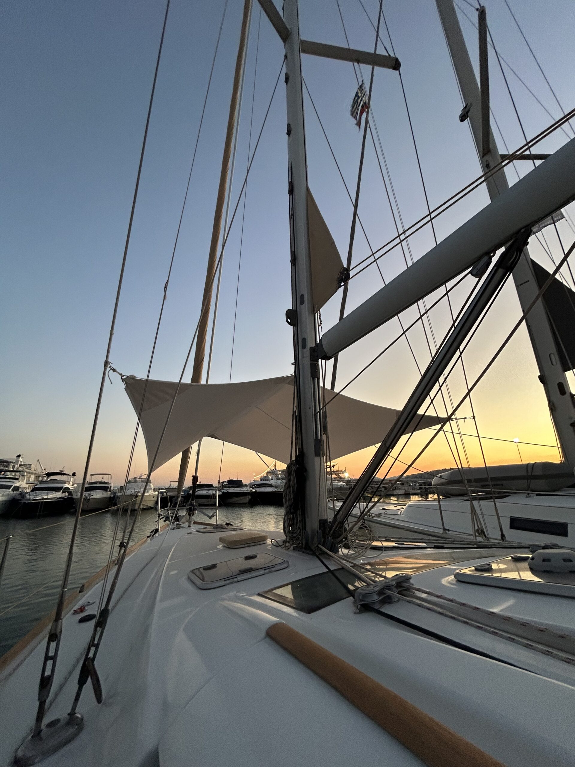 Yacht shade sail, photograph 6