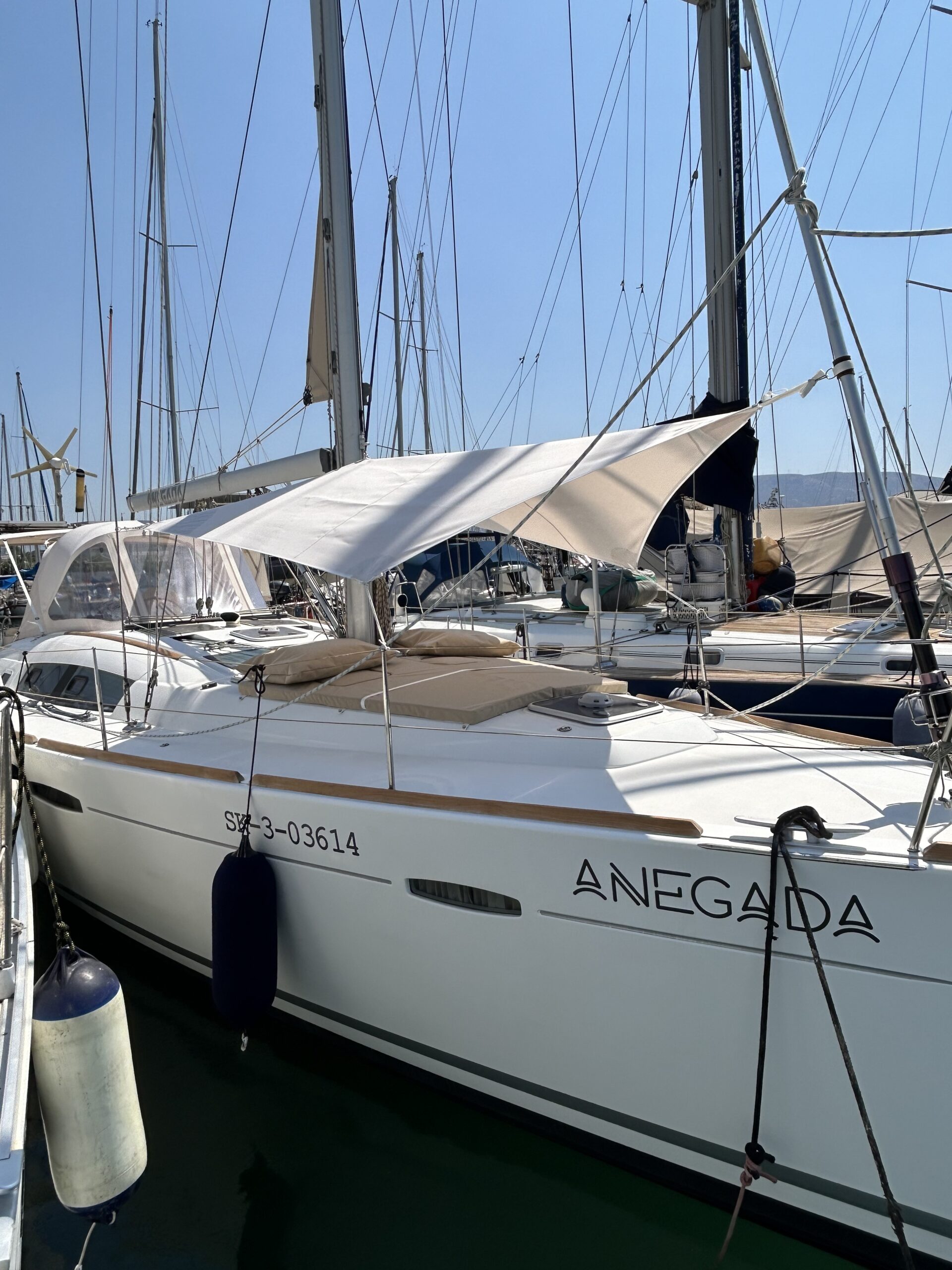 Yacht shade sail, photograph 10