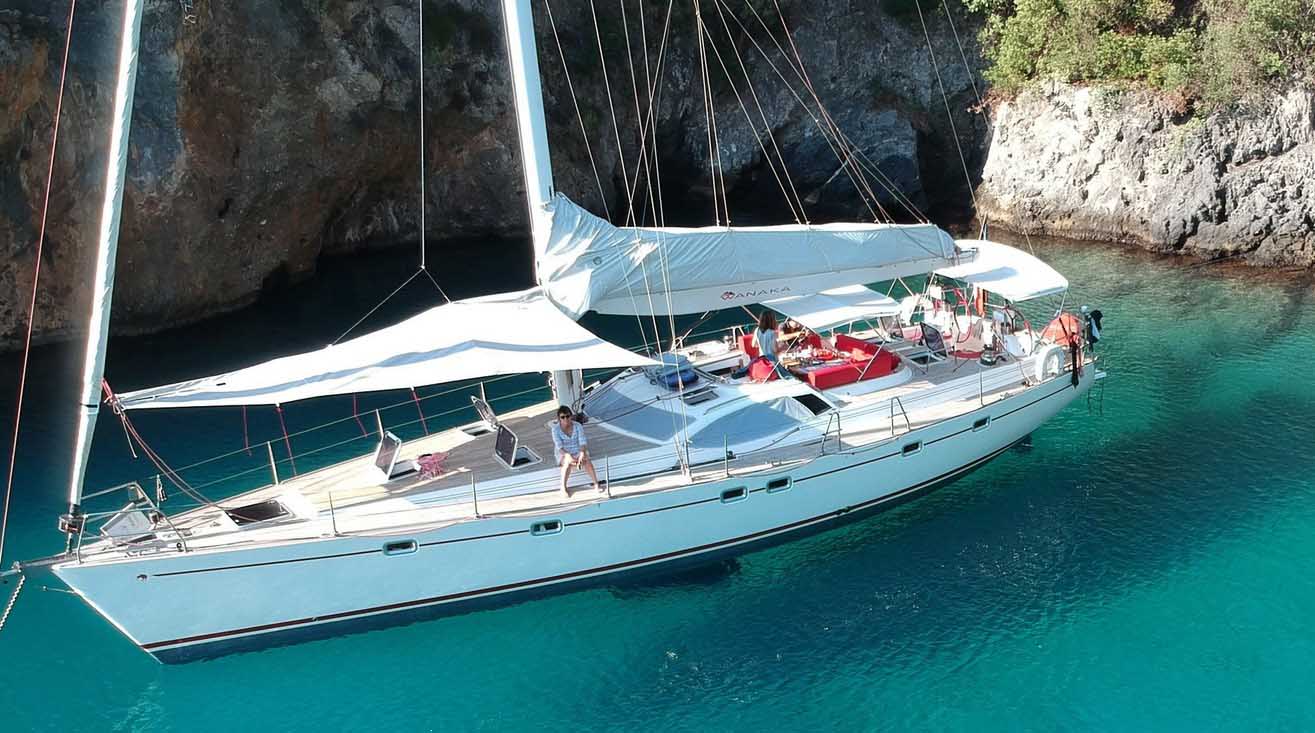 Yacht shade sail, photograph 8