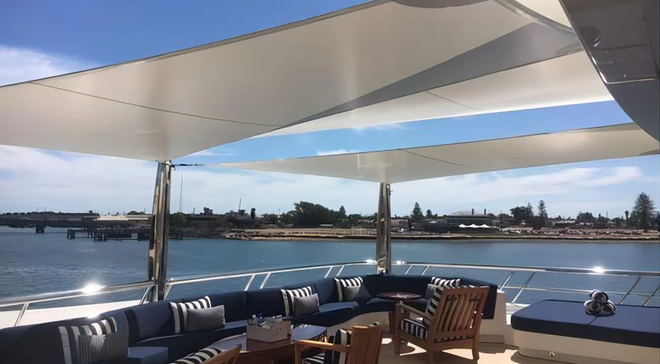 Yacht shade sail, photograph 5