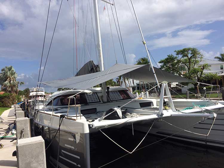 Yacht shade sail, photograph 7